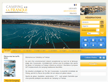 Tablet Screenshot of camping-la-franqui.com